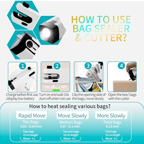 28% Off HSLGOVE 3-in-1 Mini Bag Sealer with Code 8X8JTUGZ - Image 6