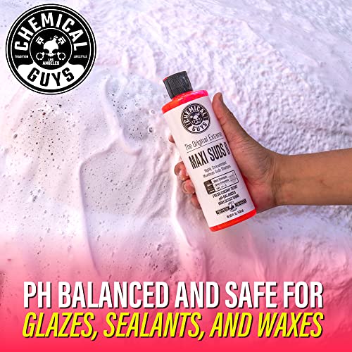 Image of Chemical Guys Cws10116 Maxi-suds Ii Super Suds Cherry Scent Car Wash Shampoo (473.2 Ml)
