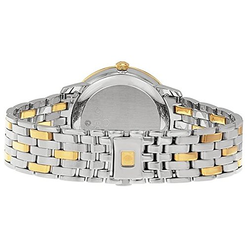 Omega DeVille Prestige Stainless Steel and 18kt Yellow Gold Silver Dial Unisex Watch 424203720020013