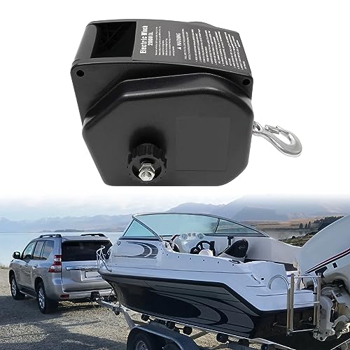 Winche Eléctrico para Barcos 12V 2000LBS con Control Remoto miniatura 2