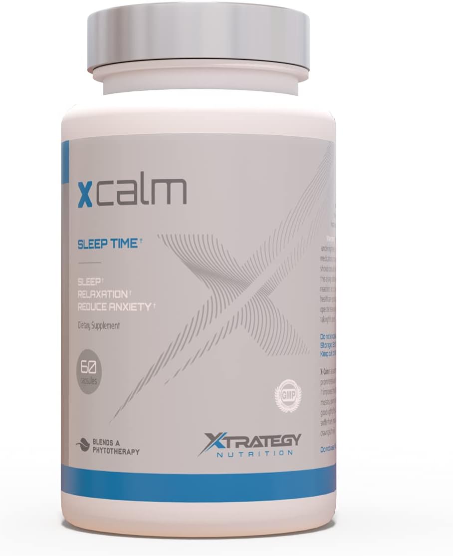 Sleep TIME X-Calm XTRATEGY Nutrition - PHYTOTERAPY Supplement Relaxation Relieve Stress Reduce Anxiety