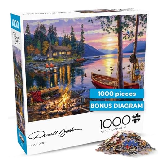 Buffalo Games - Darrell Bush - Canoe Lake - 1000 Piece Jigsaw Puzzle