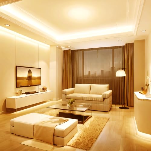 Image of Warm White Led Strip Lights, Dimmable LED Lights Strip, 50Ft 900Leds, Super Bright LED Tape Lights for Living Room, Bedroom, Kitchen, Vanity Mirro,Flexible LED Light Strips for christmas decor