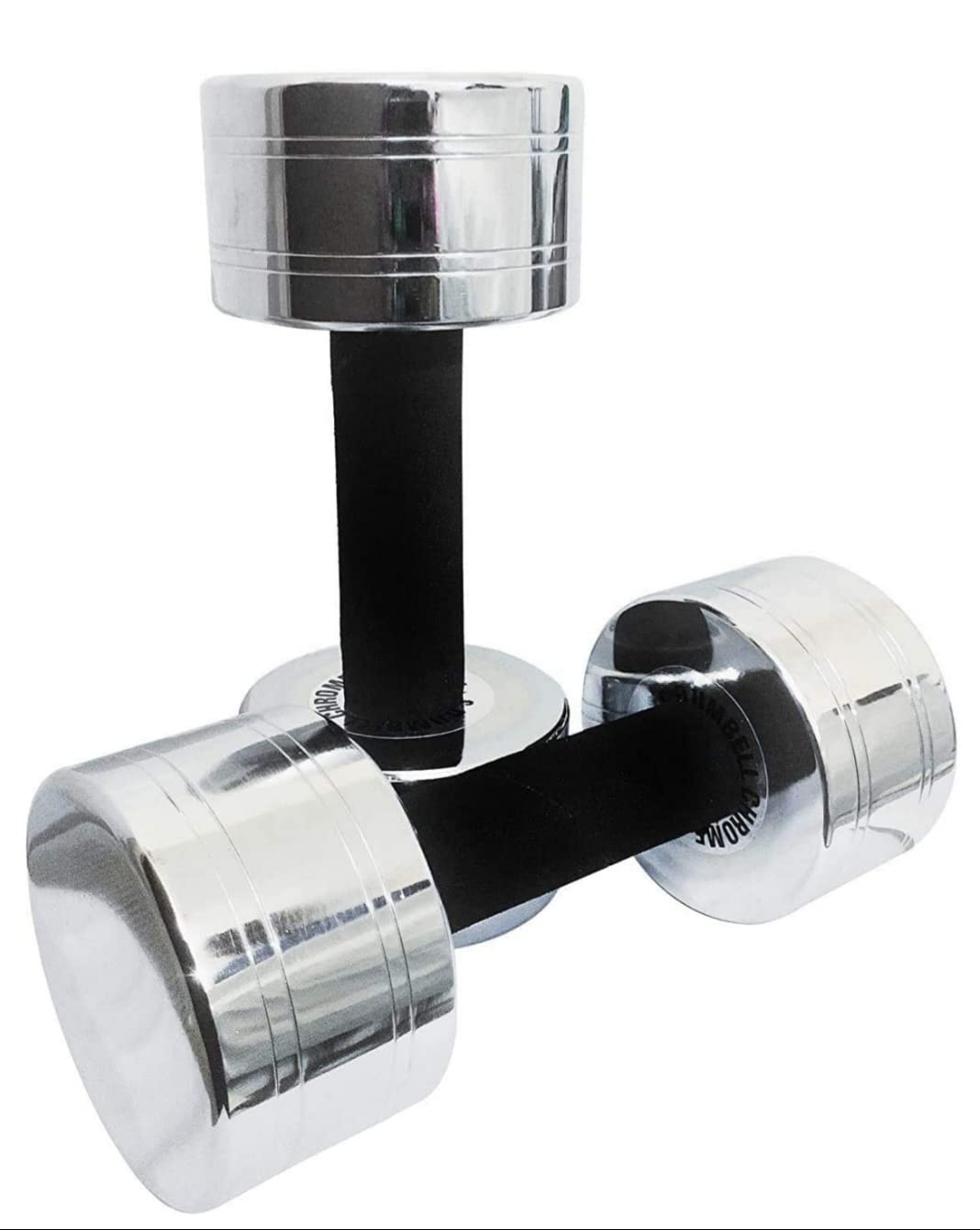 SFZ Steel Chrome Exercise Dumbbells 4kg Set / 4kg×2pcs Pair Dumbell With Cushion Grip / (pack of two) 8kg Weights (B08WLYHRJ3) Amazon Price History, Amazon Price Tracker