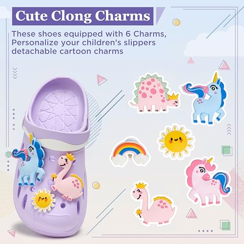 Image of Kids Girls Boys Clogs Garden Shoes Toddler Beach Summer Slides Slippers Indoor Outdoor Children Water Shower Pool Sandals for Toddler /Little Kid