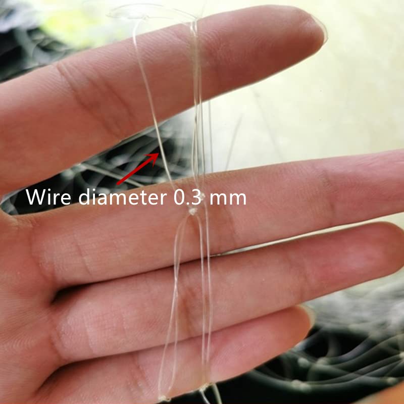 Nylonowa pułapka wędkarska, 40 m, 0,3 mm, monofilament, 3-warstwowa konstrukcja ze spadkiem wagi, przenośna i odporna do łowienia średnich i dużych ryb