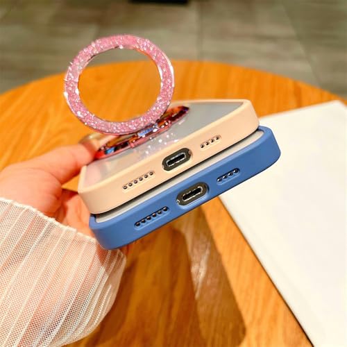 Coque iPhone 15 Plus verte avec béquille et protection caméra intégrée - 6