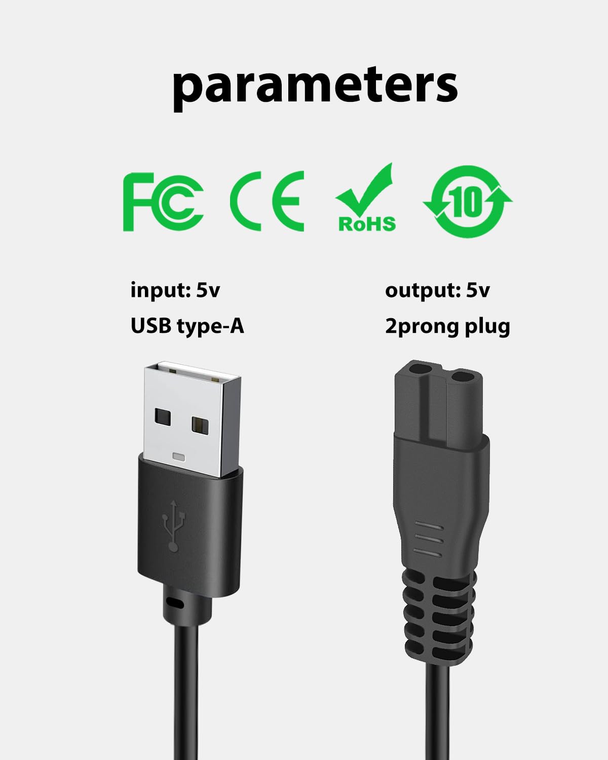 Amazon.co.jp: 5V 充電器 交換用 MANSPOT 充電ケーブル USB充電コード