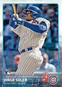 2015 Topps Baseball #108 Jorge Soler Rookie Card - 1st Official Rookie Card