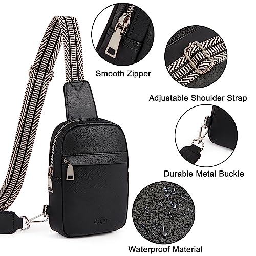 Image of CLUCI Small Sling Bag for Women Vegan Leather Crossbody Chest Bags Trendy, Women's Fanny Pack