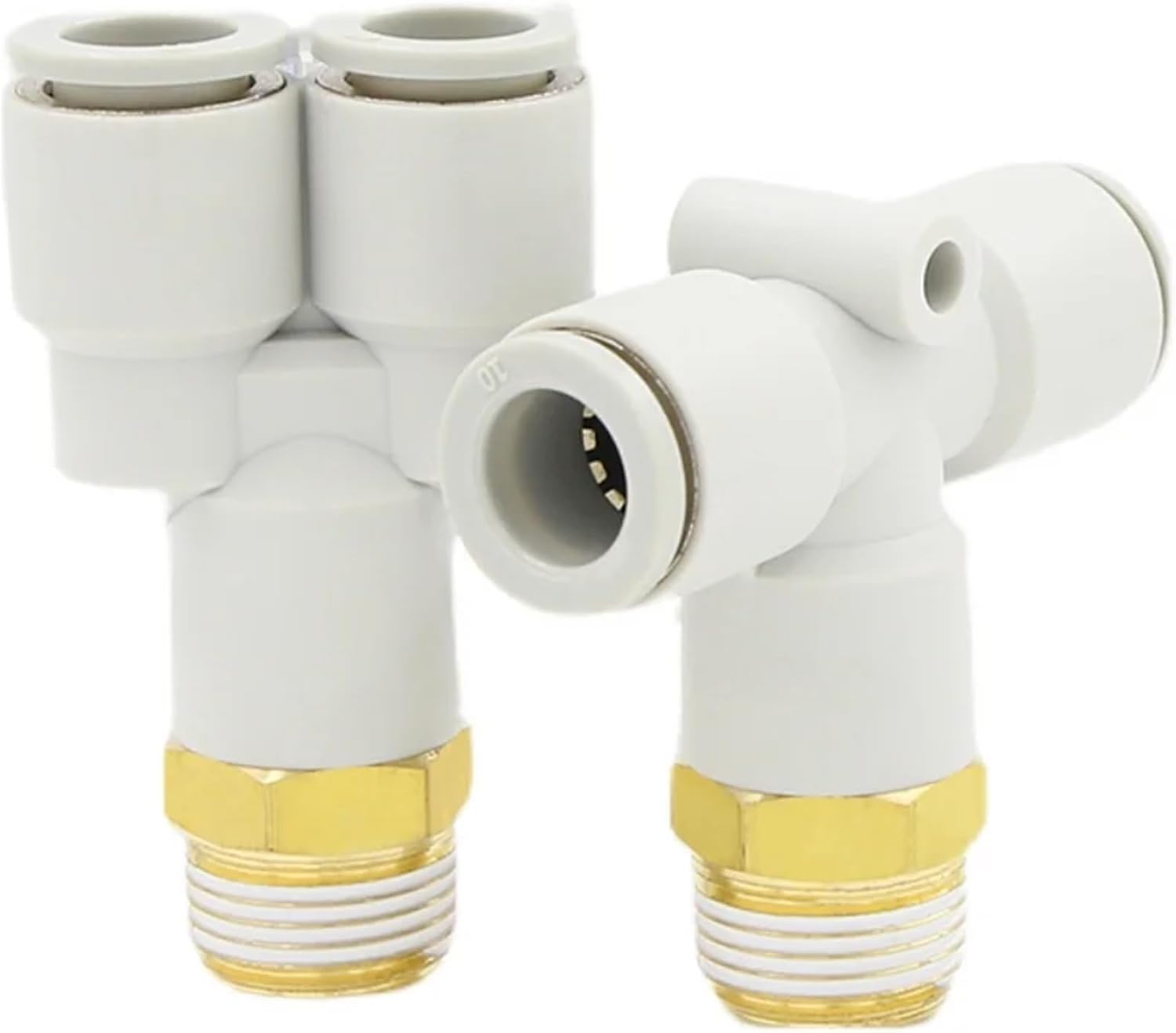 10PCS Type Fittings KQ2Y Male run tee(08-01S)
