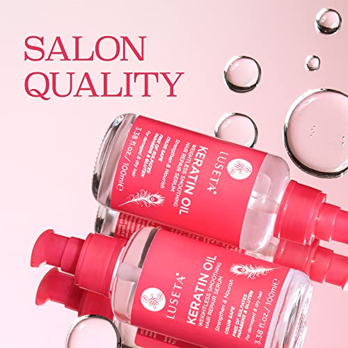 L Luseta L3047 Luseta Keratin Hair Oil Serum For Color Treated Damaged & Dry Hair Strengthening & Nourishing thumb #1