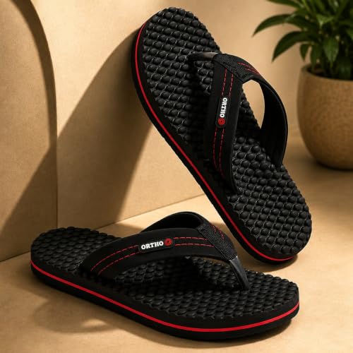 Image of ORTHO JOY House Slipper for Women's Care | Orthopaedic | Diabetic | Acupressure | Comfortable | MCR | Flip Flop Ladies and Girl's Home for Daily Use