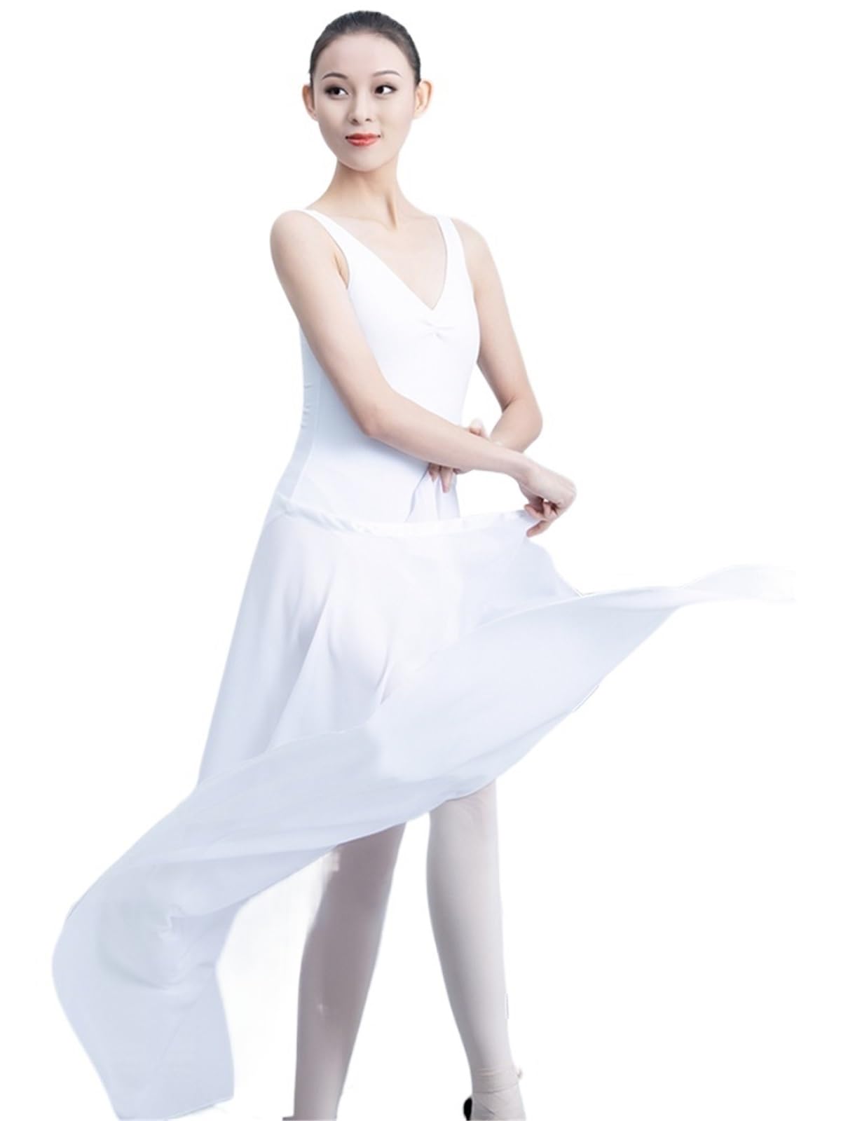 Body Danza Donna,Gonne Balletto Body da danza classica in pizzo donna, body sexy, canotta nera, ginnastica in nylon, abbigliamento for ballerina