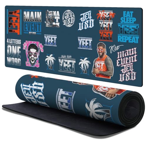 Tapis de souris antidérapant WWE Jey Uso XL 900 x 400 mm pour clavier