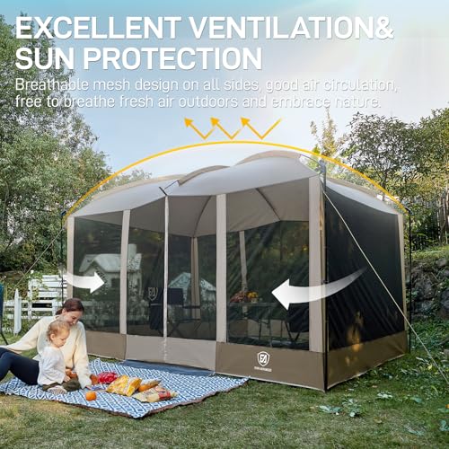 EVER ADVANCED 11x9ft Magnetic Screen Tent