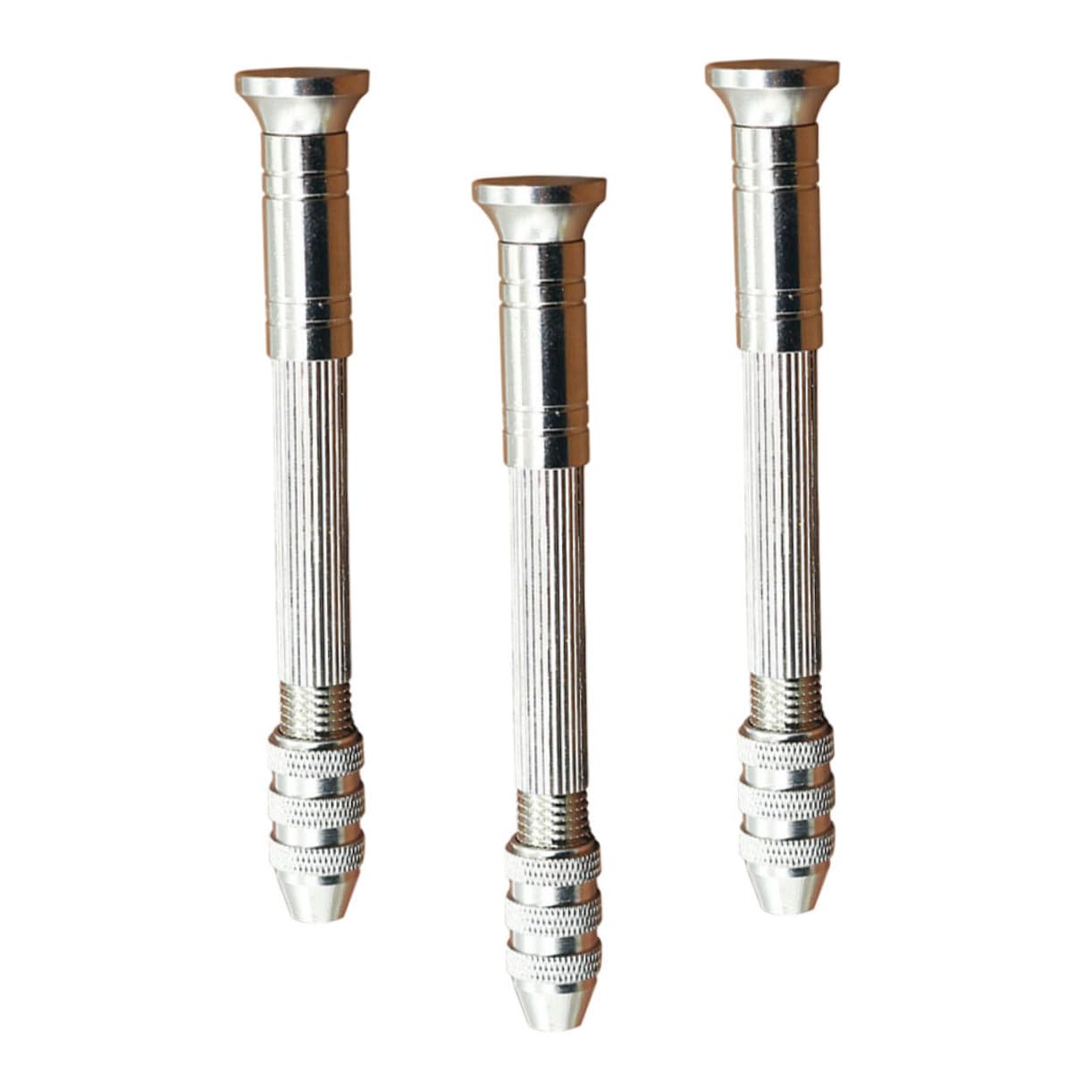 LIFKOME Alloy Steel Hand Drill 3pcs Manual Drilling Tool Diy Punching Tool for Woodworking Practical Easy to Use