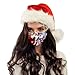 Produktbild LUCKME 10 Stück Erwachsene Mundschutz Multifunktionstuch Weihnachten Druck Bandana Mundbedeckung Einweg 3-lagig Staubdicht Atmungsaktiv Mund-Nasen Bedeckung Halstuch Schals