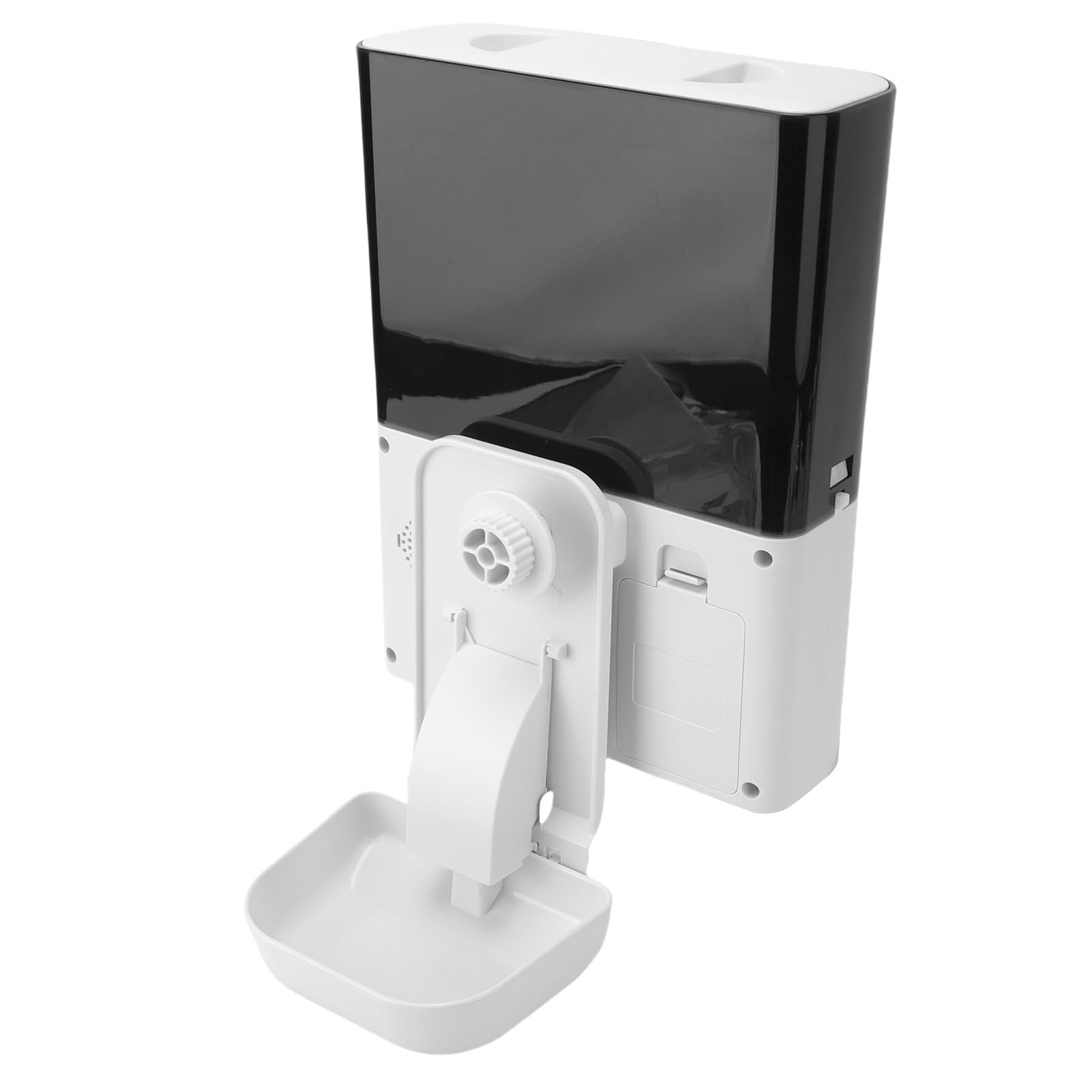 Jiawu Alimentador Automático para Mascotas, Alimentador de Conejos Colgante Inteligente WiFi Que Ahorra Espacio, de Jaula Colgante con Alimentación Temporizada y Alertas de Recarga para Conejos,