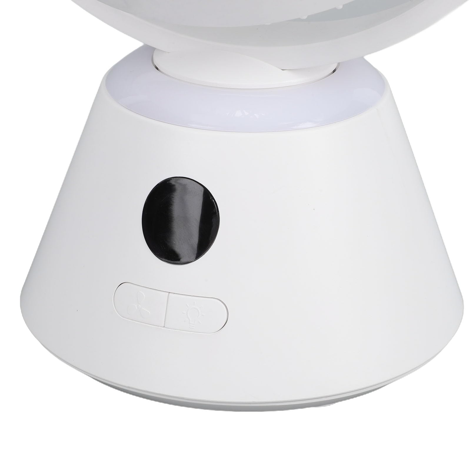 YWBL-WH Tischventilator mit Digitalanzeige, USB-Aufladbarer Ventilator, 3