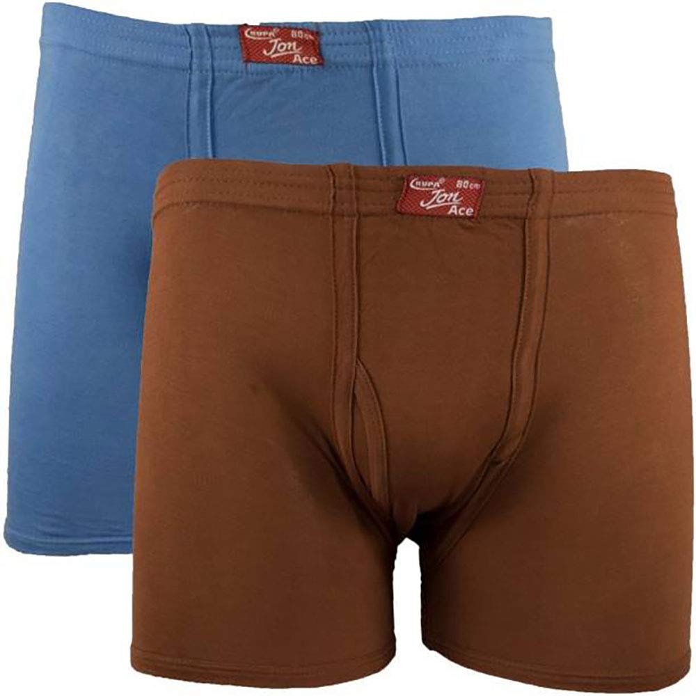 rupa Men's Cotton Regular Plain Trunks (Ace I/E Long 100x2_Multicolour_100 CM)-picture-32