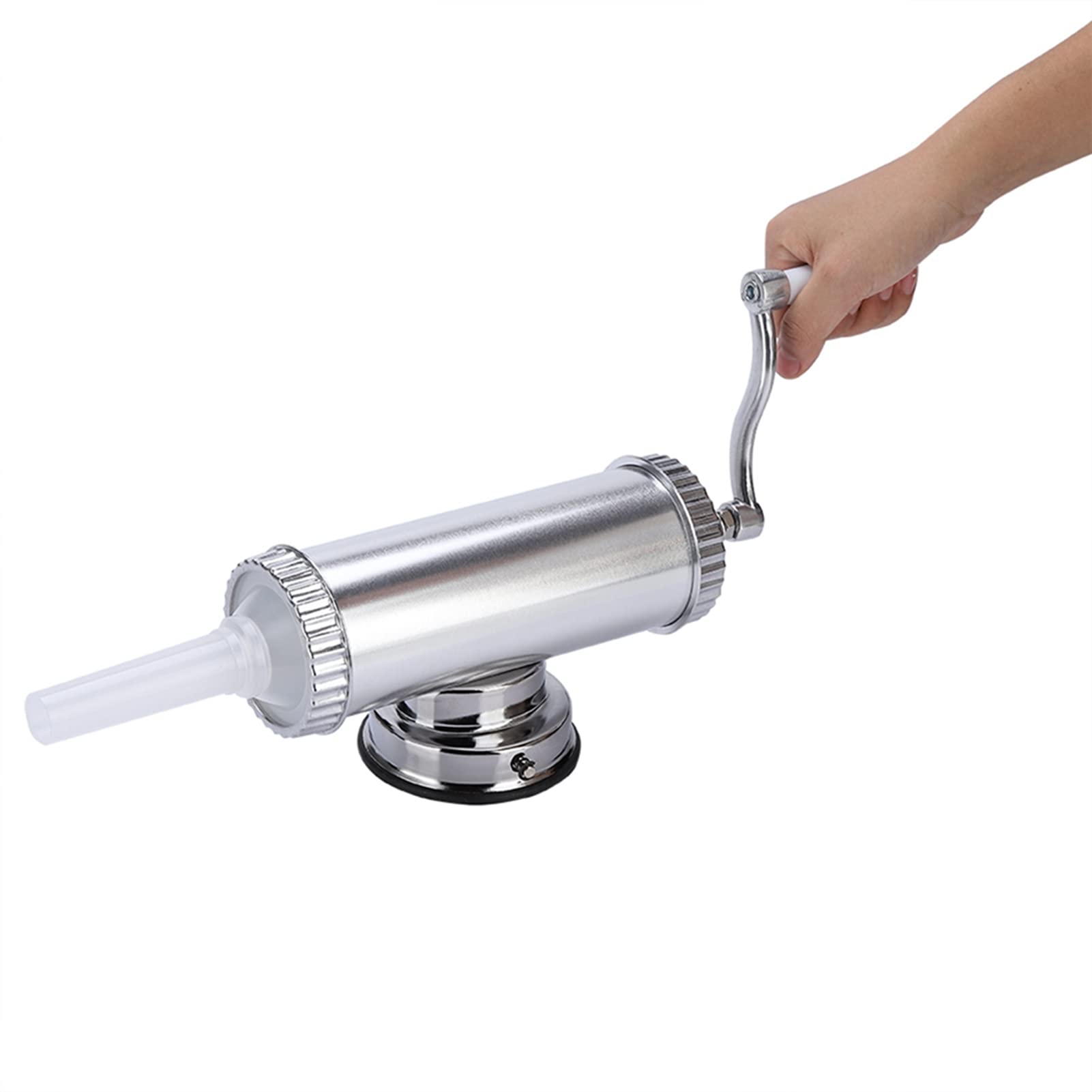 Sausage Stuffer Machine Manual Meat Stuffer Filler Stainless Steel Homemade Quick Meat Filling Sausage Maker with 3 Filling Tubes for Home Kitchen Use