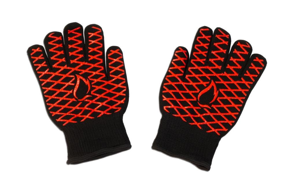 Schickling Grillhandschuhe – Hitzebeständige und Feuerfeste Handschuhe für Küche & BBQ Grills – Alternative für Topflappen oder Ofenhandschuhe – Grillzubehör für Holzkohlegrills und Gasgrills Garten
