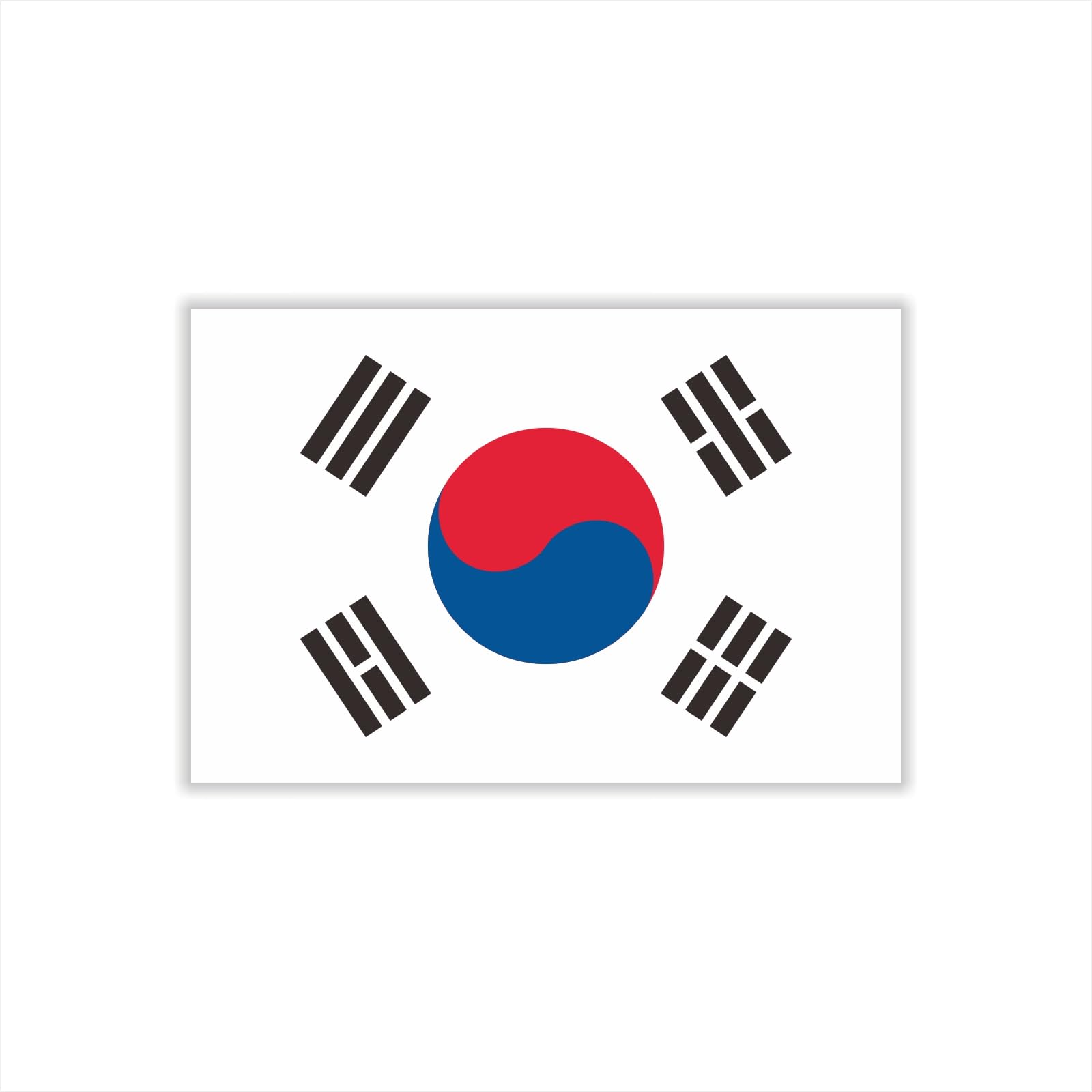Womaha30 Sheets South Korea Flag Temporary Tattoos Fans Face Tattoo Stickers for Adults Kids Group Activity Props