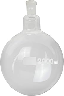 GSC International FRB2000-24-40-4 Round-Bottom Boiling Flask, 24/40 Ground Glass Joint, 2000ml, Pack of 4