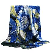 100% Mulberry Silk Scarf-Printed or Solid Color 35” Square Large Silk Hair Head Wrap Scarf With G...