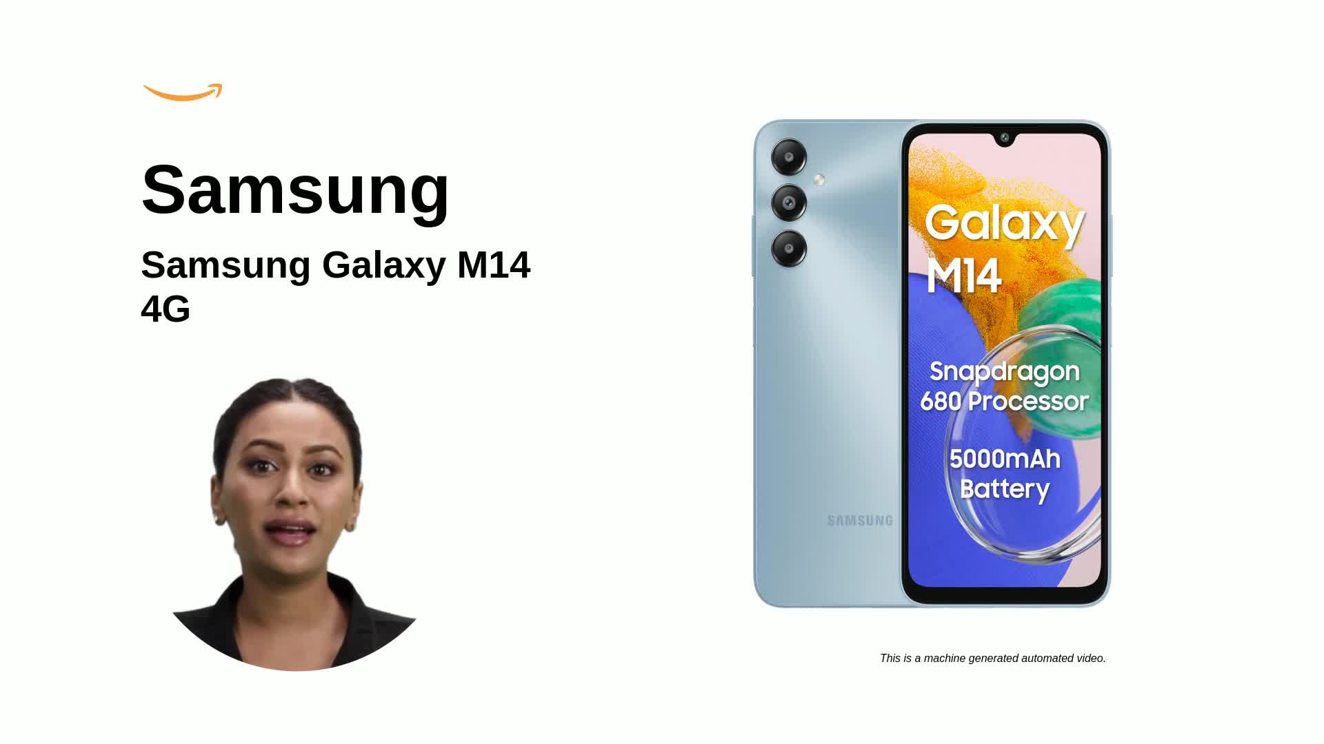 Samsung (Refurbished) Galaxy M14 4G (Arctic Blue,4Gb,64Gb)|50Mp