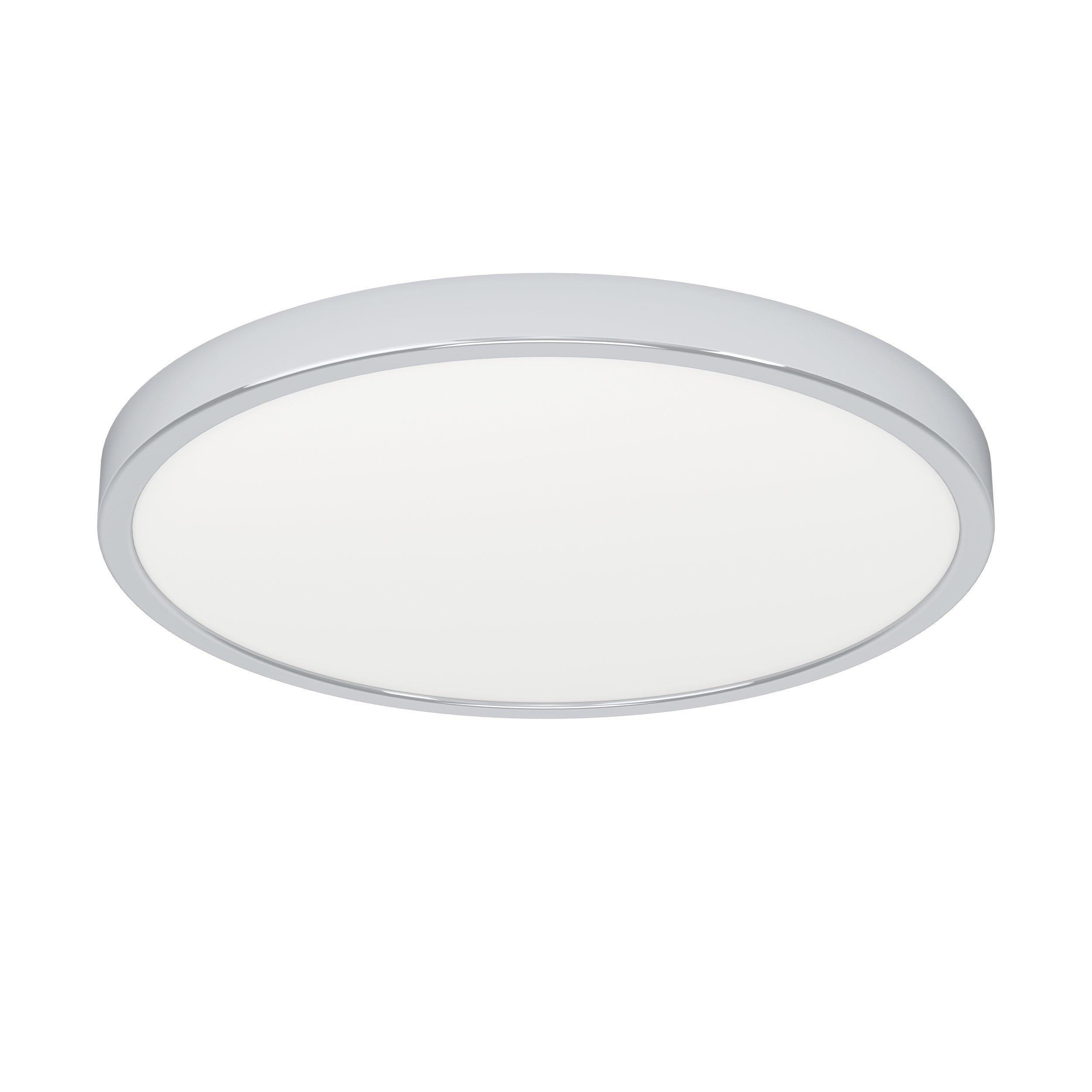 EGLO connect.z Smart-Home LED Bad Deckenlampe Fueva 6-Z, Ø 38, 9 cm, ZigBee | Matter, App und Sprachsteuerung Alexa, warmweiß-kaltweiß, RGB, dimmbar, Deckenleuchte Badezimmer chrom, IP44