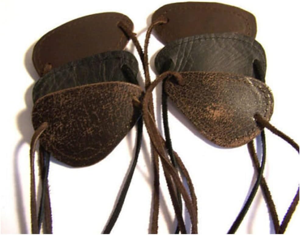 Cache-œil Pirate En Cuir Vintage à Relief – Accessoire Cosplay Médiéval, Halloween, Fêtes Déguisées (Noir/Marron)