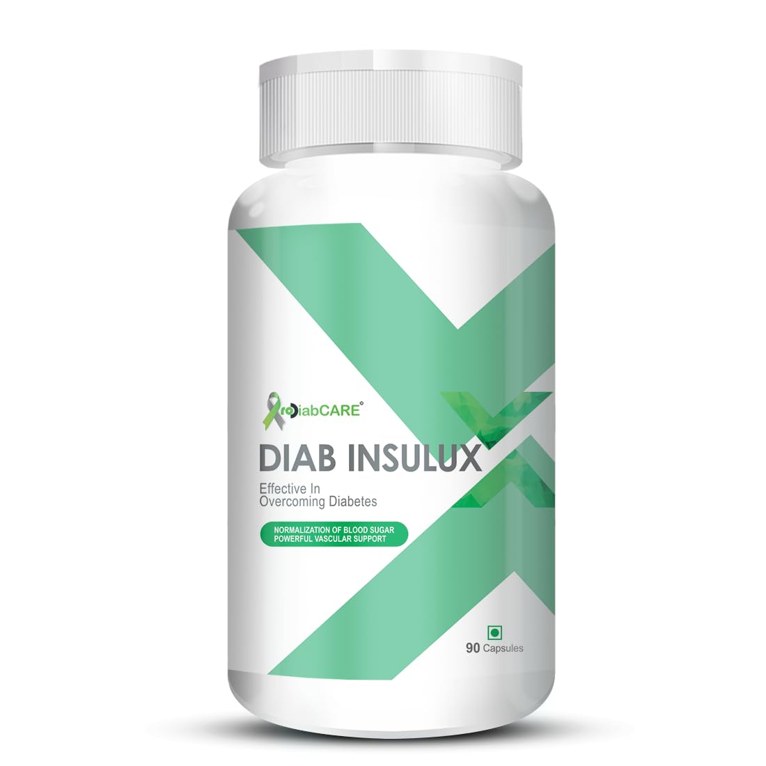Diab Insulux Ayurvedic Blood Sugar Supplement, Natural supplement with 11 Rare herbs Promotes Healthy Digestion Heart Health, Helps Intestinal Glucose (90 Capsules)