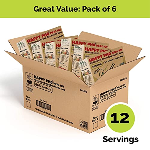 Pho Kit - Garlic Goodness, Rice Noodles, Brown Rice Noodles, Ramen Noodles Alternative, Non-Gmo, Pad Thai Noodles, Star Anise Foods #TOP3