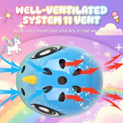 Image of Kids Toddler Bike Helmet, Adjustable and Multi-Sport for Child Boys and Girls, 2 Sizes