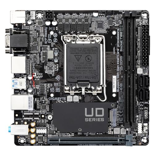 GIGABYTE H610I Carte mère Prend en charge les processeurs Intel Core 14e génération VRM numérique hybride 4+1+1 jusqu'à 5600MHz DDR5 1xPCIe 3.0 .2 LAN GbE USB 3.2 Gen 1 Neuf - vue 6
