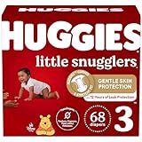 Baby Diapers Size 3 (16-28 lbs), 68ct, Huggies Little Snugglers