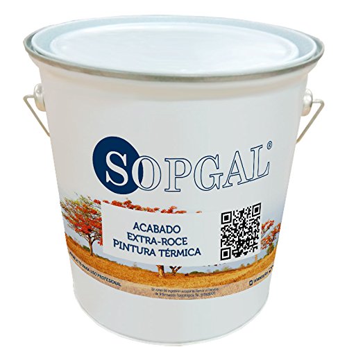 Sopgal Acabado Protector para pintura Térmica de Terrazas (5 L) - Proteción y acabado extra-roce para mayor resistencia y durabilidad.