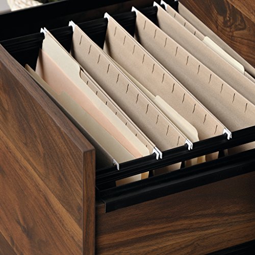 Sauder Harvey Park Narrow Bookcase/ Book shelf, Grand Walnut finish - Image 7