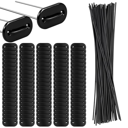100 Pièces Attaches pour Brise-Vue, Kit de Fixation de Clôture Brise-Vue de Confidentialité Résistants à Intempéries avec 100 Clips de Montage et 100 Attaches de Câble pour Jardins, Balcons, Pelouses