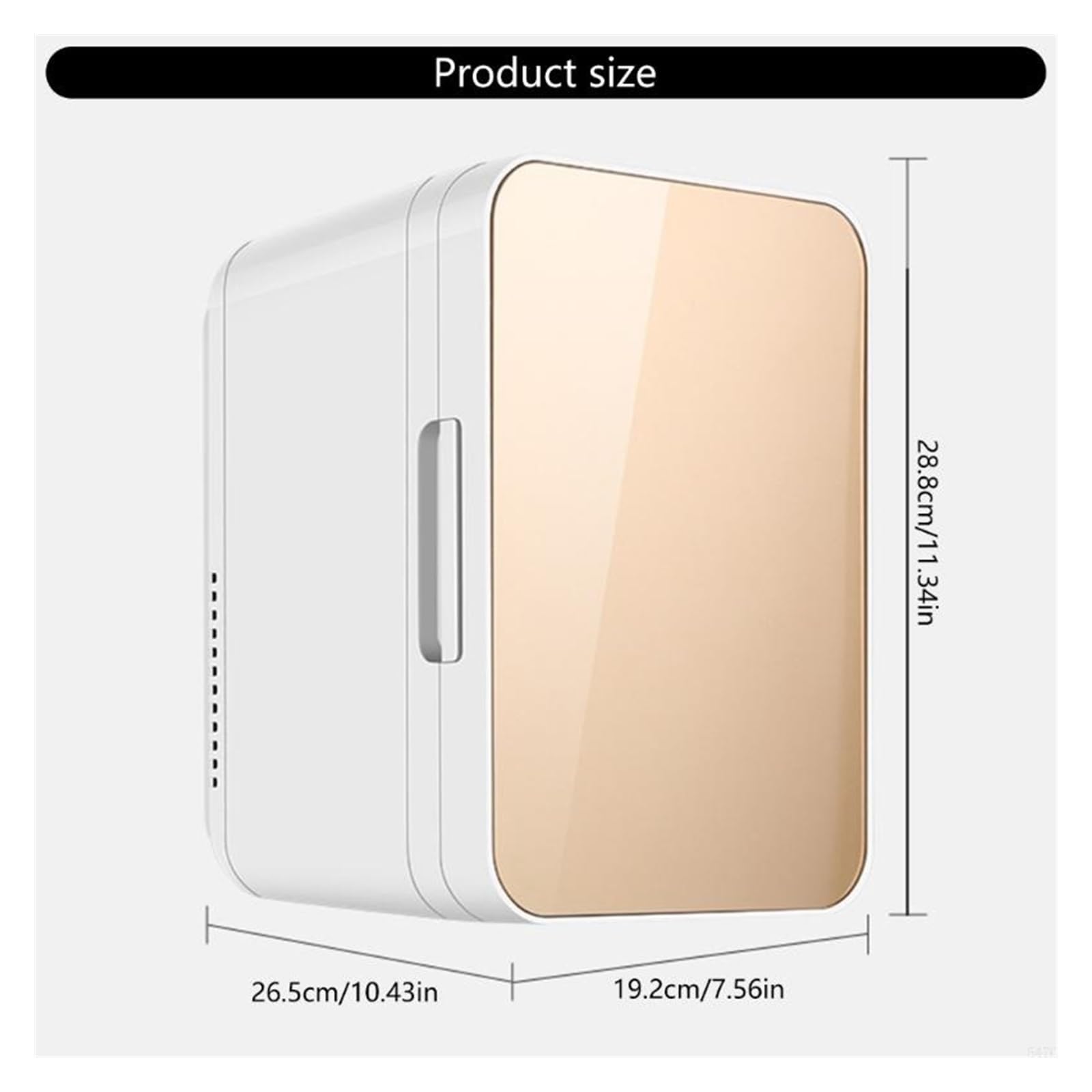 Mini refrigerador y Calentador for Coche y hogar con Control de Temperatura de Doble Modo(White)