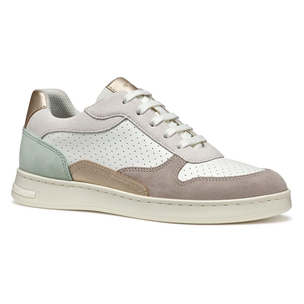 Geox D Jaysen C, Women’s Sneaker, Mint/White,