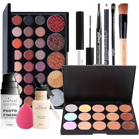 MKNZOME Professional Makeup Set with Gift Box Cover