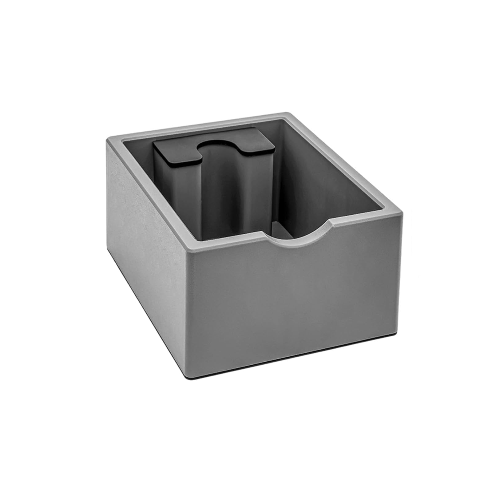 LUCKGONI Coffee Grounds Container Dump Bin Espresso Knocks Box with Shock Absorbent and Antislip Base Espresso Machine Accessorie