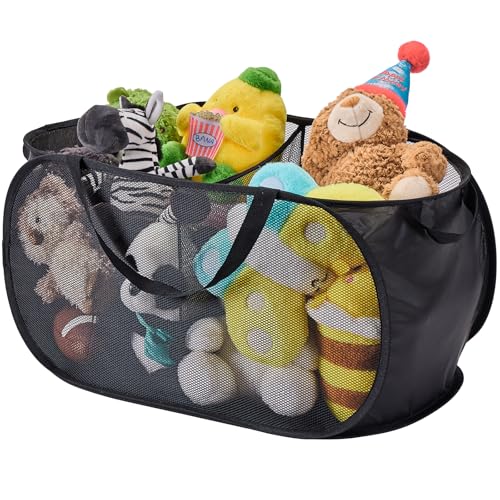 Large Toys Storage Basket Organizer Box for Kids, Boys, Girls - Foldable Toy Storage Bins with...