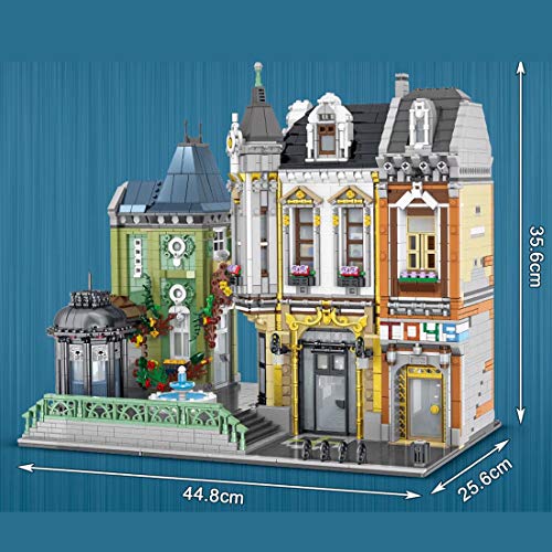 BAXT Architektur ModellBausatz, 3- Schichten Spielwarenladen Platz Street View Haus Bausteine Modular Building, 5477… – Bild 8