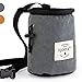 Igoera Chalk Bag per Arrampicata I Rivestimento Speciale per Perfetta distribuzione Magnesite | Sacca Robusta e Resistente per Una Maggiore Sicurezza (Grigio)