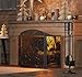 Fire Beauty Fireplace Screen 3 Panel Wrought Iron Metal 48