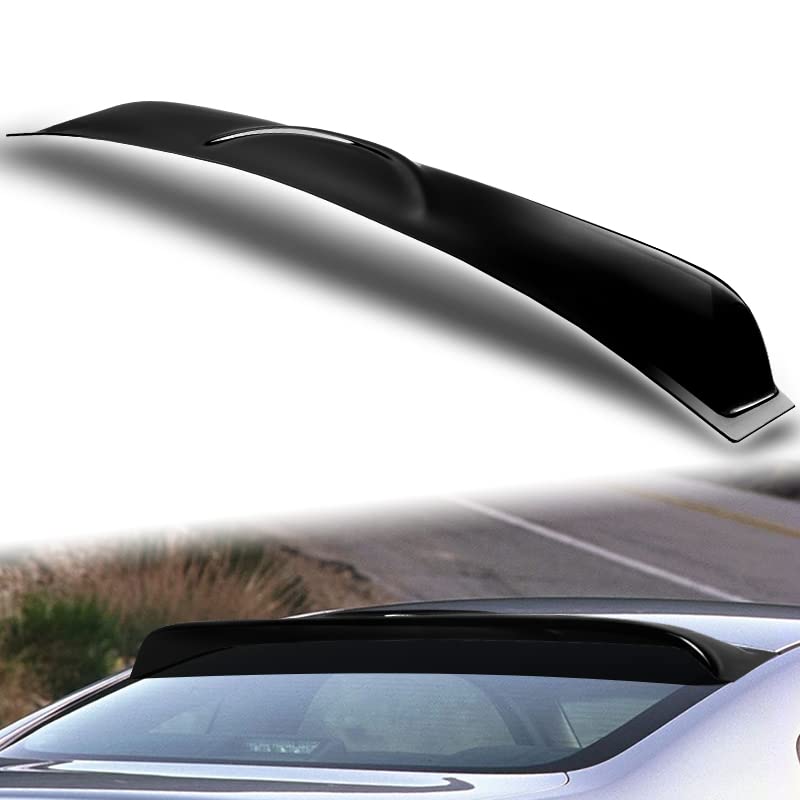 Black Acrylic ABS Rear Window Roof Spoiler Wing Compatible with 2003-2007 Infiniti G35 2DR Coupe, 2004 2005 2006